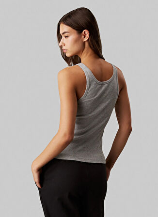 Calvin Klein Siyah - Gri Kadın Atlet LV00QS7493 CK WOMEN