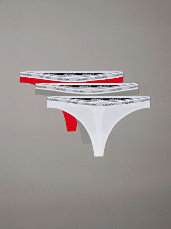 CALVIN KLEIN THONG 3PK Külot