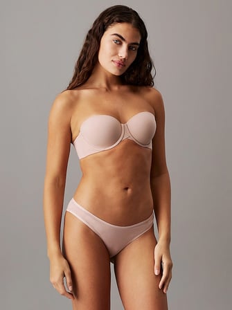 CALVIN KLEIN Kadın Marka Logolu Şık Tasarımlı Günlük Kullanıma Uygun Pudra Sütyen LV00QF7537 7NS