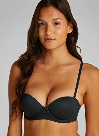 Calvin Klein Siyah Straplez Sütyen LV00QF8252 CK WOMEN