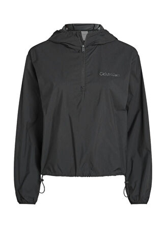 Calvin Klein LVGWS5O503UB1-WO - Siyah Normal Düz Kadın Rüzgarlık