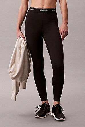 Kadın Yüksek Bel Bilek Boy (7/8) Tayt - Siyah | XL