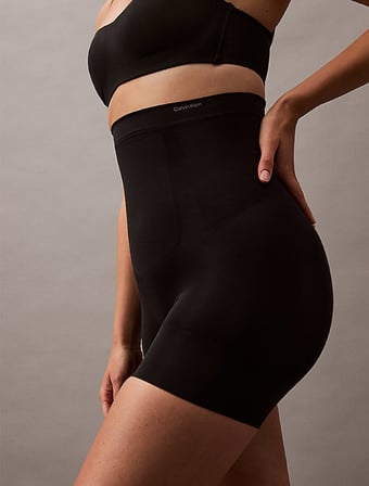 CALVIN KLEIN Kadın Marka Logolu Toparlayıcı Günlük Kullanıma Uygun SİYAH Külot LV00QF8119 UB1