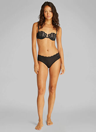 Calvin Klein Siyah Balenli Sütyen LV00QF8028 CK WOMEN