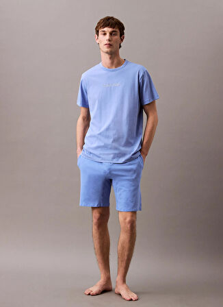 Calvin Klein Mavi Erkek T-Shirt 000NM2748EPWB