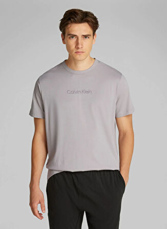 Calvin Klein Gri Erkek T-Shirt 000NM2748EOQ9