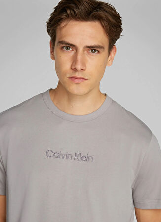 Calvin Klein Gri Erkek T-Shirt 000NM2748EOQ9