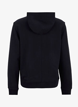 Calvin Klein LVGMS5W340UB1-PW - Siyah Kapüşon Yaka Normal Düz Erkek Sweatshırt