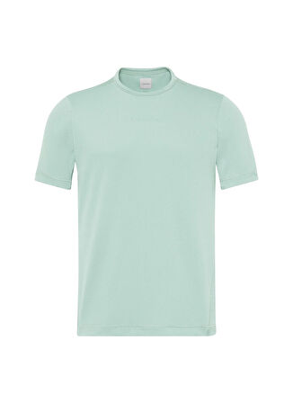 Calvin Klein LVGMS5K159PWB-WO - Su Yeşili Yuvarlak Yaka Normal Düz Erkek T-Shirt