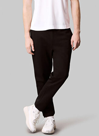 Calvin Klein LVGMS5P652UB1-PW - Siyah Lastikli Bel Normal Düz Erkek Eşofman Altı