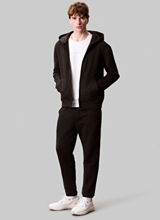 Calvin Klein LVGMS5P652UB1-PW - Siyah Lastikli Bel Normal Düz Erkek Eşofman Altı