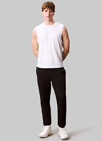Calvin Klein LVGMS5P652UB1-PW - Siyah Lastikli Bel Normal Düz Erkek Eşofman Altı