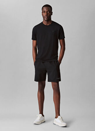 Calvin Klein Jeans Bisiklet Yaka Düz Siyah Erkek T-Shirt LVGMS5K176UB1 SS LT WT TEE