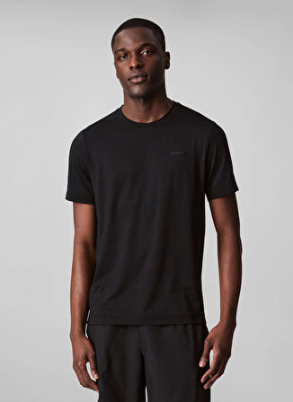 Calvin Klein Jeans Bisiklet Yaka Düz Siyah Erkek T-Shirt LVGMS5K176UB1 SS LT WT TEE