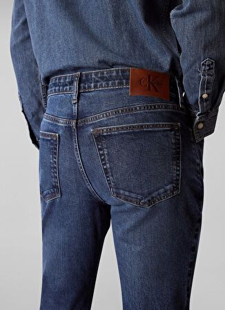 Calvin Klein Jeans Normal Bel Slim Fit Mavi Erkek Denim Pantolon LV04RB735GASA SLIM HAMPTON JEAN