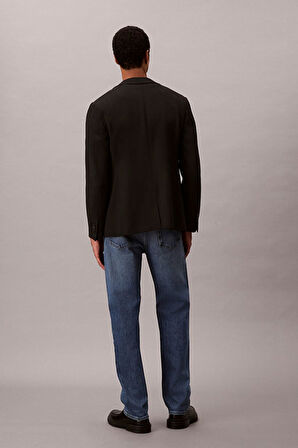 Erkek Düz Kesim Pamuklu 5 Cepli Jean Pantolon - Mavi | 35/32