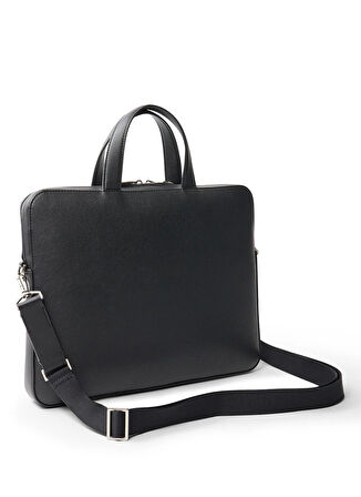 Calvin Klein Siyah Erkek Laptop Çantası MICRO PEBBLE SLIM BRIEFCASE 36