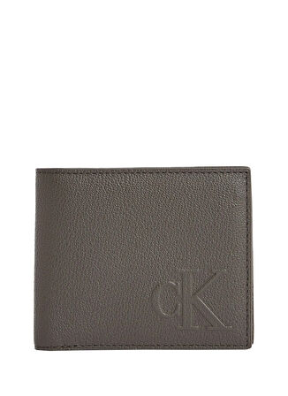 Calvin Klein Gri Erkek Cüzdan SCULPTED IMPRESSION BILLFOD CC
