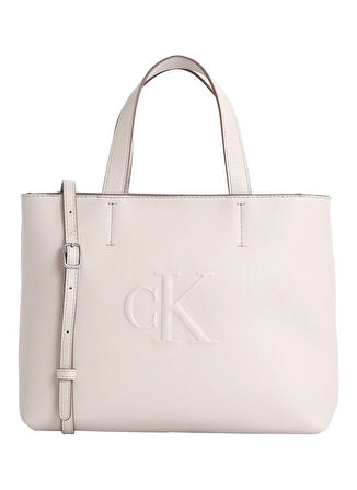 Calvin Klein Açık Ekru Kadın El Çantası LV04K3111G