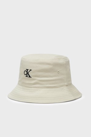 Calvin Klein % 100 Pamuk Logolu Şapka LV04K5020GYAE Bayan ŞAPKA LV04K5020G YAE KREM