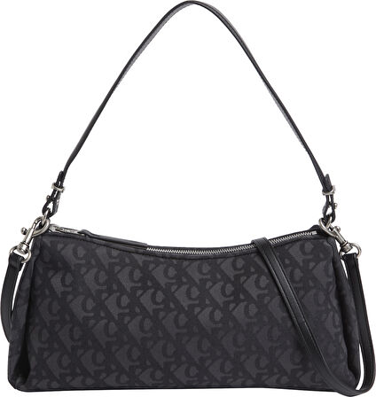 CALVIN KLEIN DROP MONOGRAM LG SHOULDER BAG Omuz Çantası
