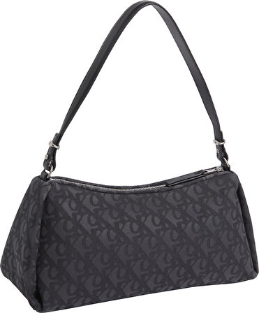 CALVIN KLEIN DROP MONOGRAM LG SHOULDER BAG Omuz Çantası
