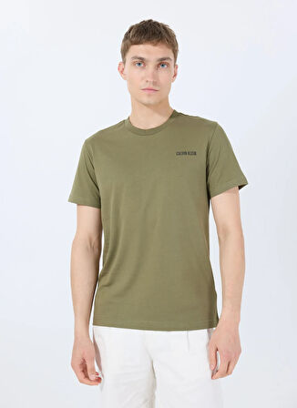 Calvin Klein Yeşil Erkek T-Shirt KM0KM01146LB6