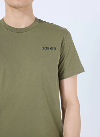 Calvin Klein Yeşil Erkek T-Shirt KM0KM01146LB6