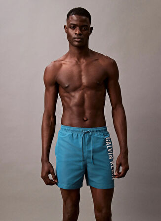 Calvin Klein Mavi Erkek Şort Mayo KM0KM01092CJ6