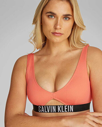 Calvin Klein Swim Tops Logolu Bralet