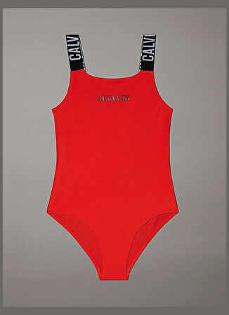 Calvin Klein Kırmızı Kız Çocuk Mayo KY0KY00098XM8
