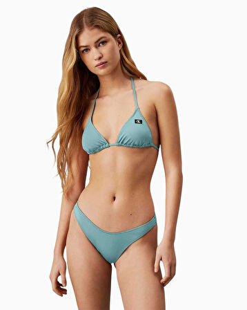 Calvin Klein Triangle Swim Tops Bikini Üstü