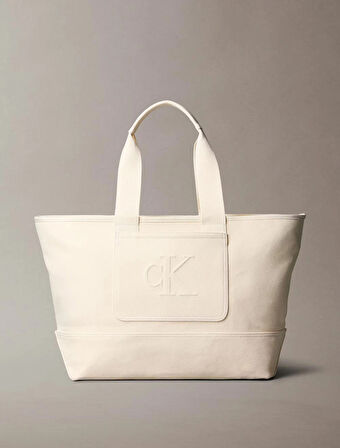 Calvin Klein POCKET CANVAS ZIP WEEKENDER Çanta