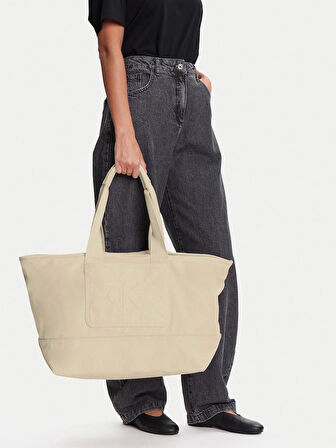 Calvin Klein POCKET CANVAS ZIP WEEKENDER Çanta