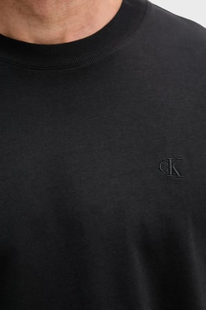 Calvin Klein Logolu % 100 Pamuk Oversize T Shirt LV04RAB806UB1 Erkek T SHİRT LV04RAB806 UB1 SİYAH