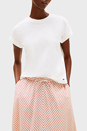 Tommy Hilfiger Bayan T Shirt WW0WW47157 YBL