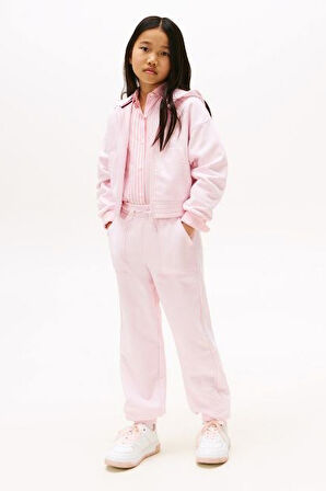 Kız Çocuk Kabartma Baskılı Eşofman Altı - Pembe | 12 Yaş