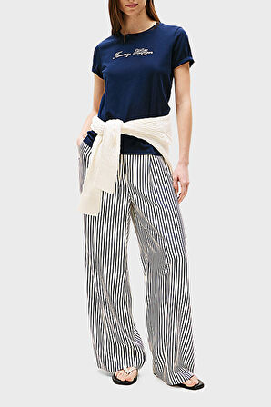 Tommy Hilfiger Kadın T Shirt WW0WW47210 C1G