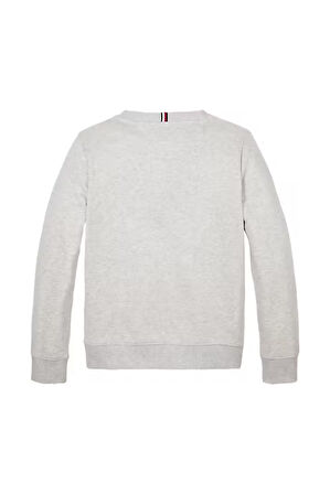 Erkek Çocuk Bisiklet Yaka Grafik Baskılı Sweatshirt - Gri | 10 Yaş