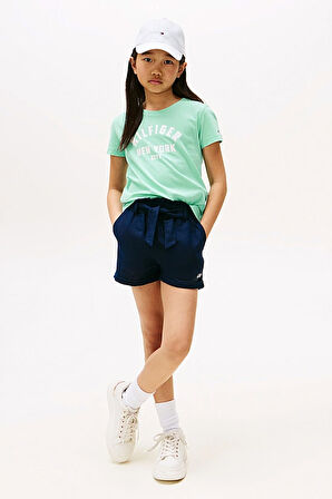 Kız Çocuk Hilfiger Graphic T-Shirt - Yeşil | 7 Yaş