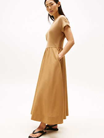 MODERN CODY MIDI MIX F&F DRS Kadın Kahverengi Elbise - WW0WW46711