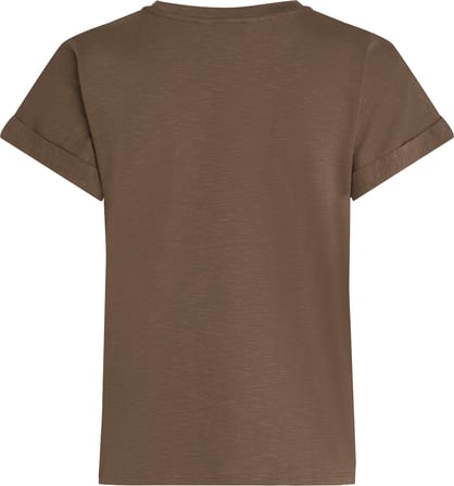 SLUB MDRN C-NK SS t-shirt Kadın Kahverengi T-Shirt - WW0WW45747