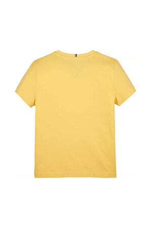 Kız Çocuk Tonal Bayrak Logo T-Shirt - Sarı | 8 Yaş