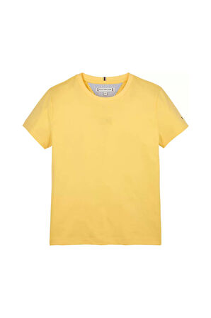 Kız Çocuk Tonal Bayrak Logo T-Shirt - Sarı | 12 Yaş