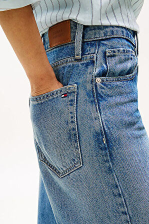 Kadın Lana Wide Leg Jean Pantolon - Mavi | 25/30