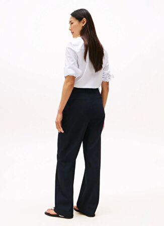 Tommy Hilfiger Yüksek Bel Straight Mavi Kadın Pantolon WW0WW46811C1G