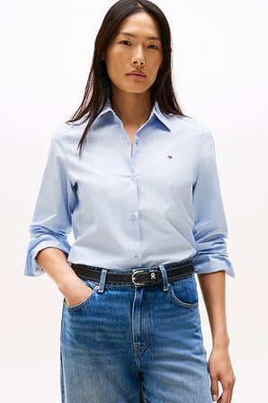 Kadın Regular Fit Poplin Gömlek - Açık Mavi | 40