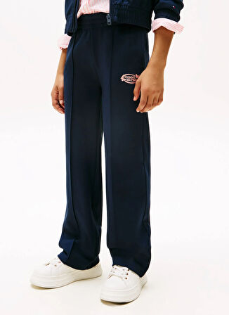 Tommy Hilfiger Bol Paça Lacivert Kız Çocuk Eşofman Altı KG0KG08716C1G