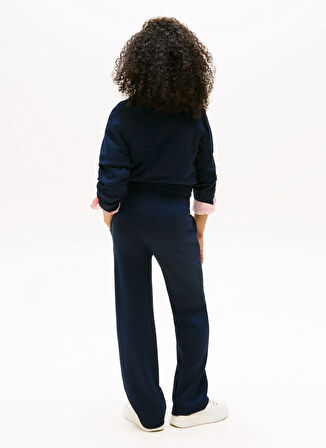 Tommy Hilfiger Bol Paça Lacivert Kız Çocuk Eşofman Altı KG0KG08716C1G