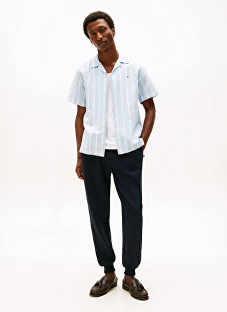 Tommy Hilfiger Normal Bel Normal Mavi Erkek Eşofman Altı MW0MW41229DW5_PERFORMANCE SWEATPANT